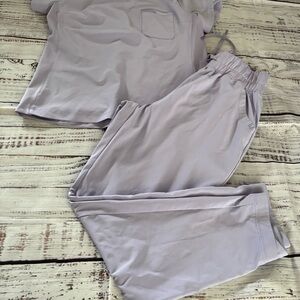 Jaanuu Soft purple Scrub Top